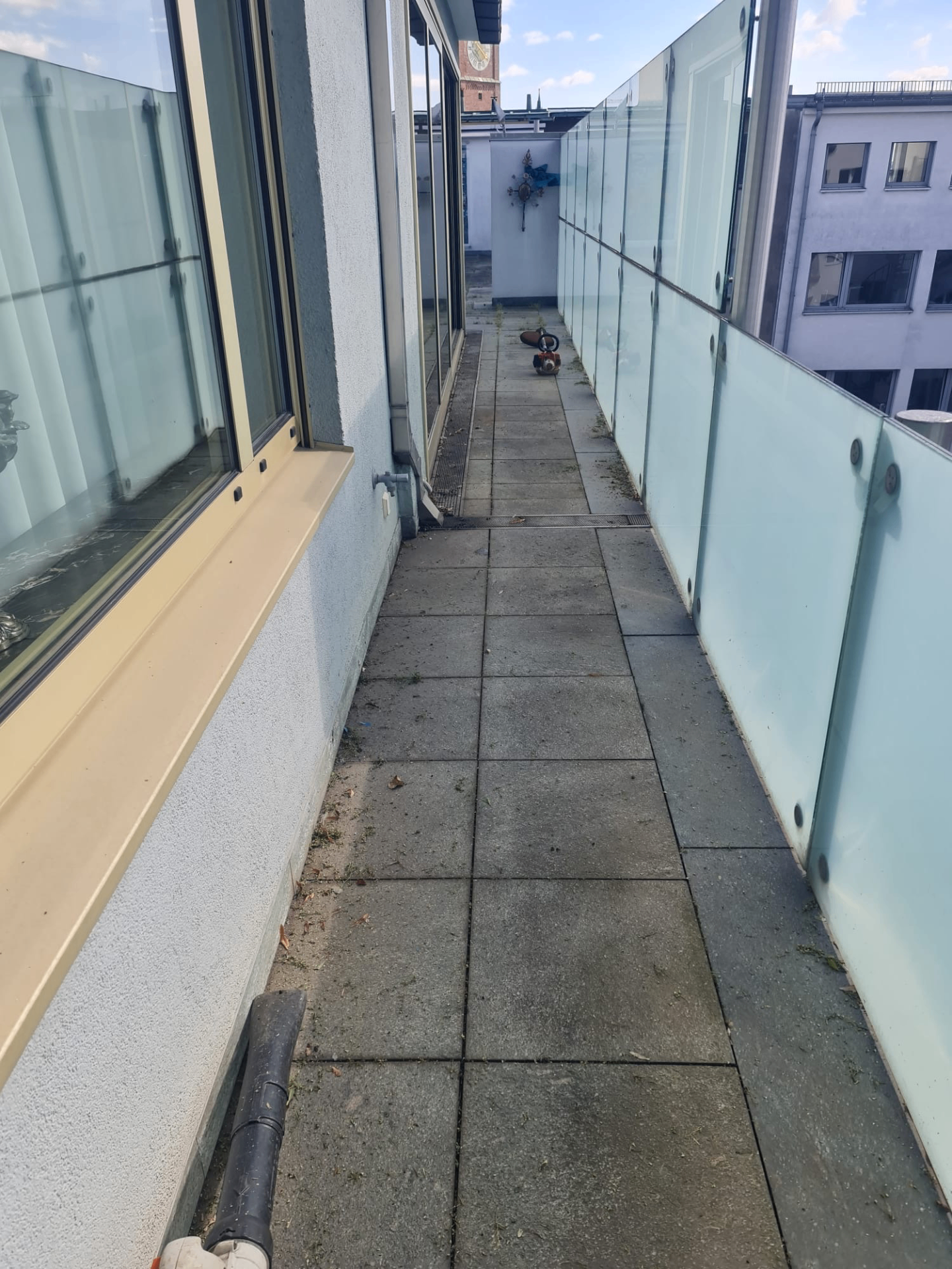 Dachterrasse München – Vorher / Nachher – vorher